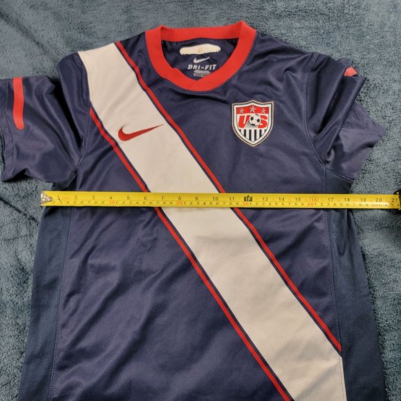 Nike Adults Small Dark Blue Soccer Jersey Shirt USA Away Short Sleeve Athletic - Picture 6 of 9